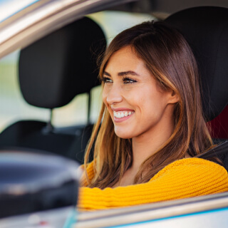 Woman smilling