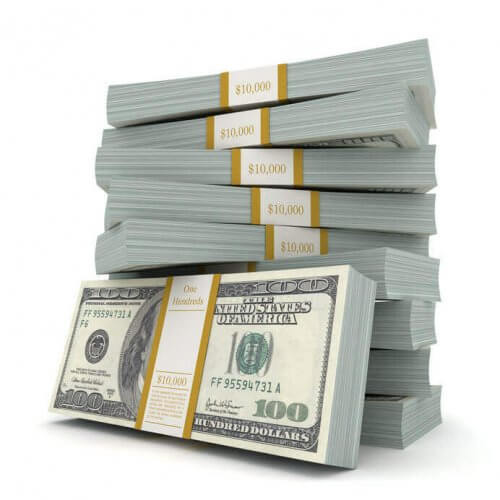 A stack of 100 dollar bills illustrate how homeowners Insurance Costs More in Texas