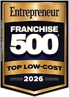 Insignia de Franquicia Emprendedora 500 de Bajo Costo 2026