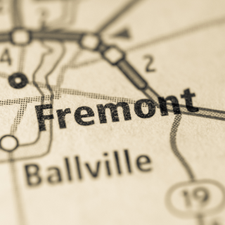 Mapa de Fremont, Ohio - Fremont, seguro de auto barato en Ohio.