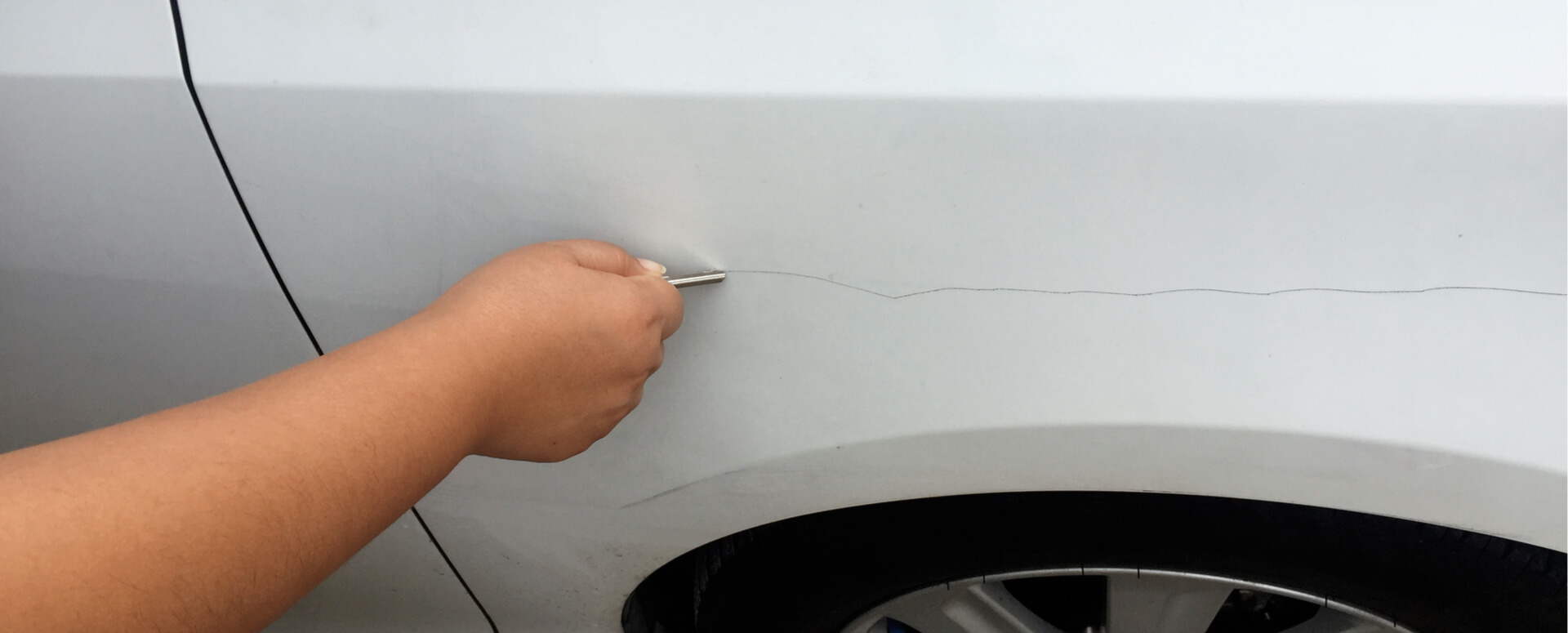 Image of Someone Keyed My Car. Will Insurance Cover the Cost to Fix It?