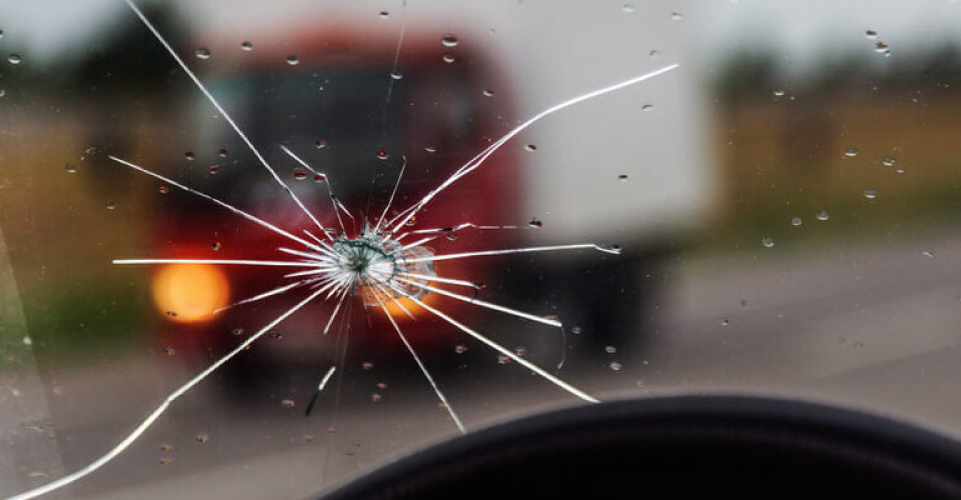 Cracked windshield on sale