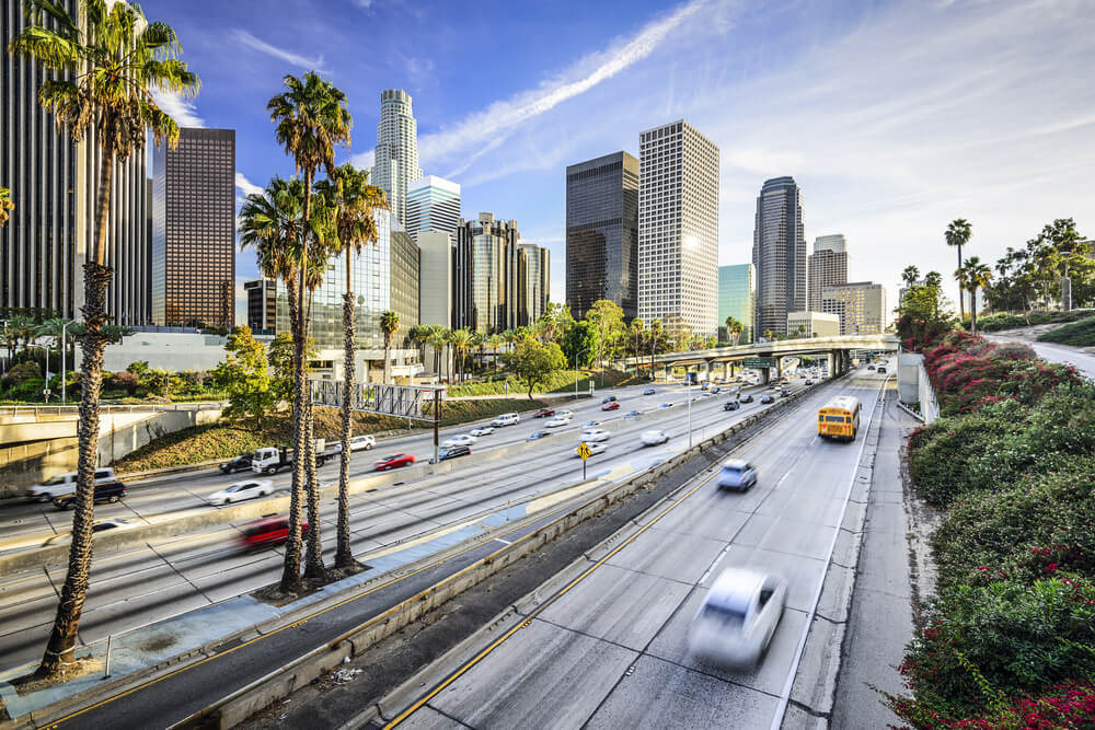 Los Angeles, California, USA downtown cityscape