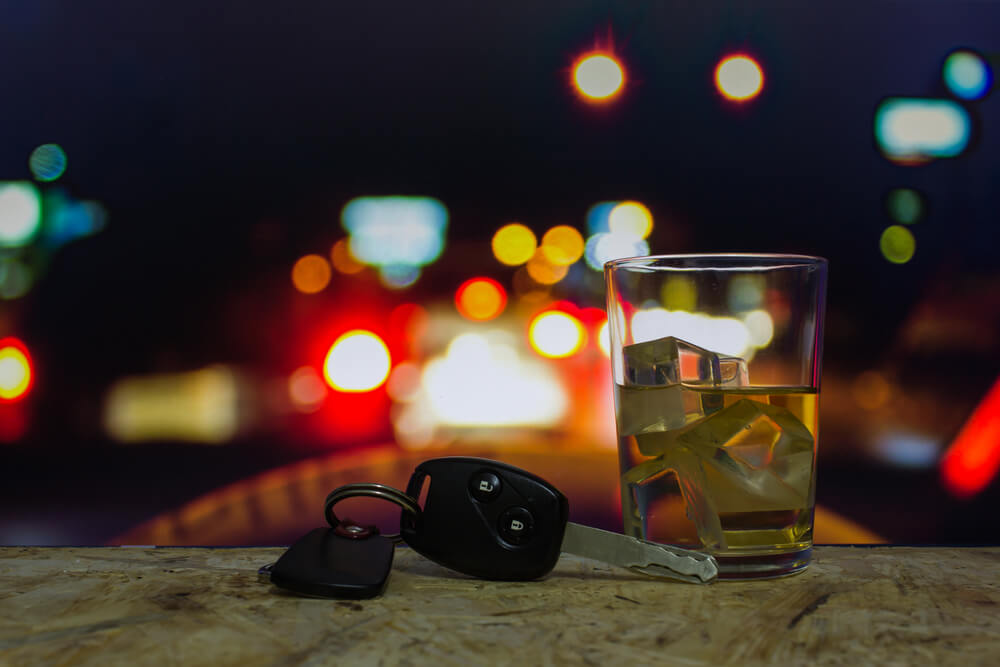 whiskey and some car keys