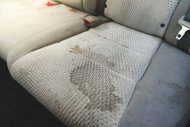 stain on car seat