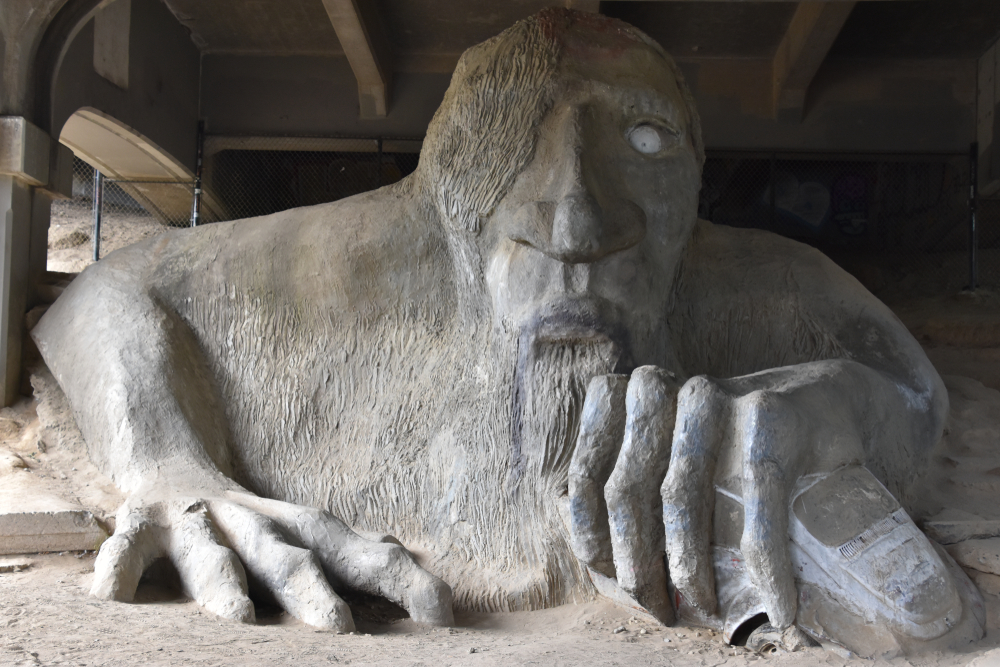 The Fremont Troll in Seattle Washington