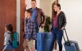 Family leaving for vacation.