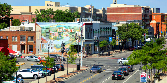 Downtown Naperville street