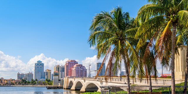 Bridge in West Palm Beach Florida