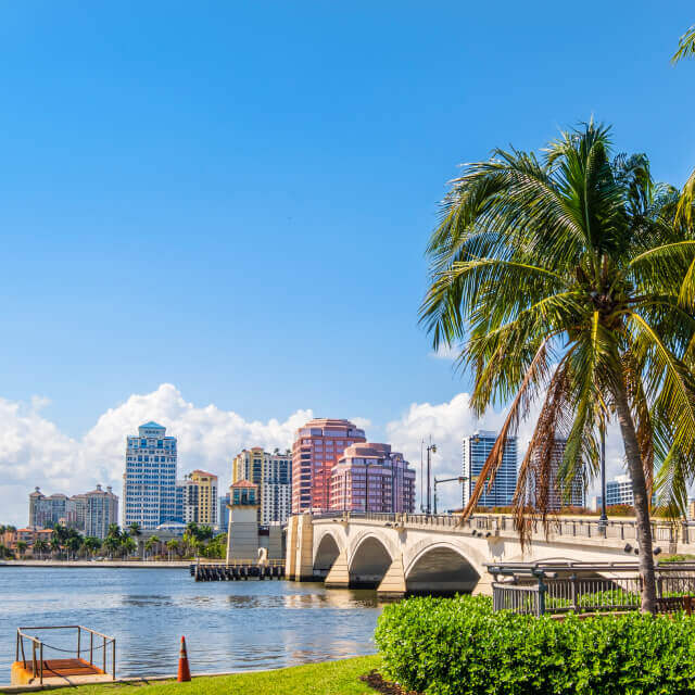 Bridge in West Palm Beach Florida