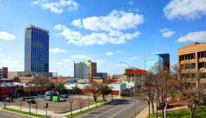 Scenic view of downtown amarillo texas