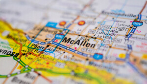 Roadmap that says McAllen