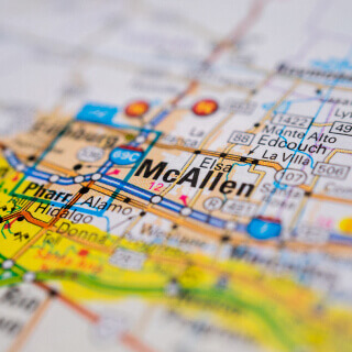 Roadmap that says McAllen