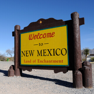 Welcome to New Mexico sign