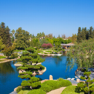 A view from The Japanese Garden in Van Nuys.
