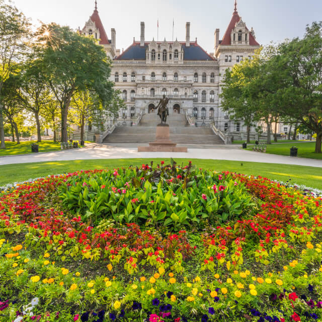 New York state capitol in Albany