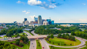 Aerial view of Raleigh, N.C.