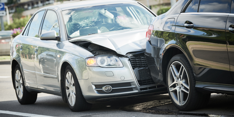 Car accident with rear-end collision