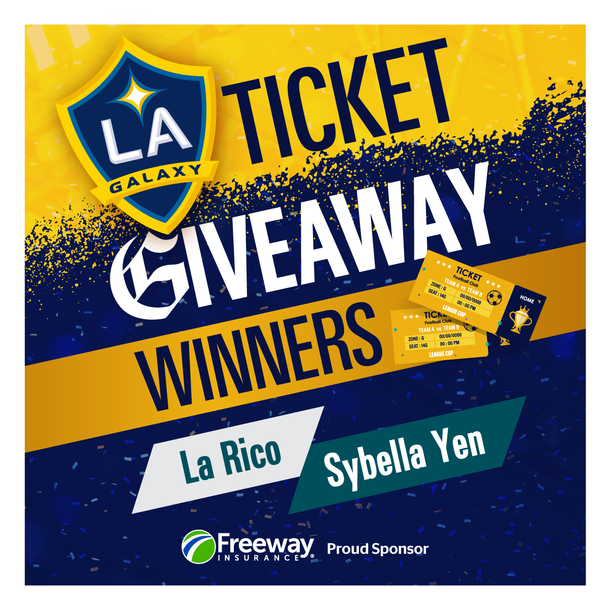 Ticket giveaway - winners: La Rico, Sybella Yen