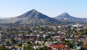 Arial view of San Luis Obispo, CA