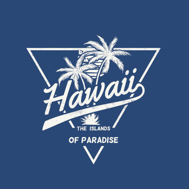 Vintage Hawaii sign Islands of Paradise