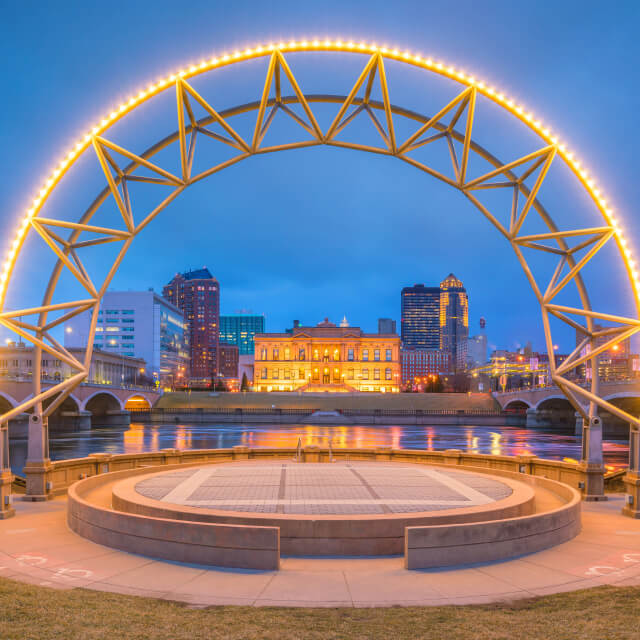 Des Moines, Iowa skyline