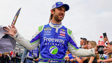 Daniel Suarez with his NASCAR Freeway Insurance uniform and cap