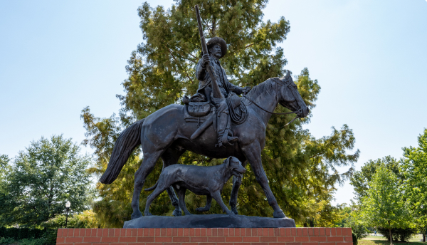 Statue of Bass Reeves in Fort Smith, AR