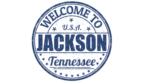 Welcome to Jackson, TN stamp