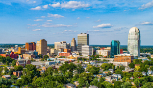 Downtown Winston-Salem, North Carolina NC Skyline