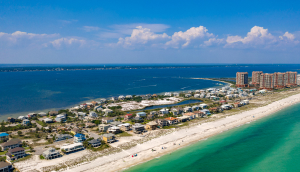 Pensacola Beach Aerial View of Coastline