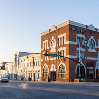 The old business district on Main Street in Dothan, AL.