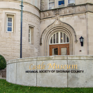 Exterior of the Castle Museum in downtown Saginaw.