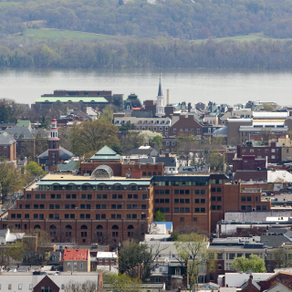 View of Alexandria, Virginia and the Potomac River