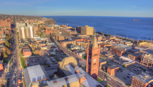 Duluth is on the Shores of Lake Superior in Far North Minnesota.