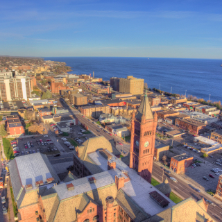 Duluth is on the Shores of Lake Superior in Far North Minnesota.