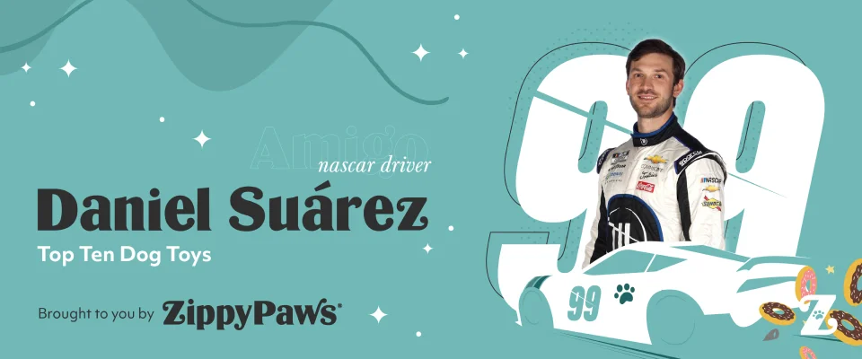 Daniel Suarez Zippy Paws banner