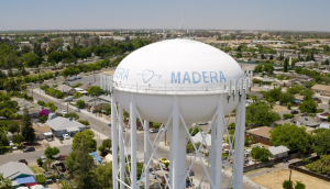 Madera California USA Water Tower.