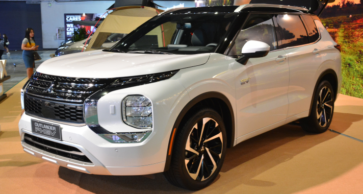Mitsubishi outlander PHEV at Mitsubishi Motors' 60th anniversary on August 12, 2023 in Pasay, Philippines.