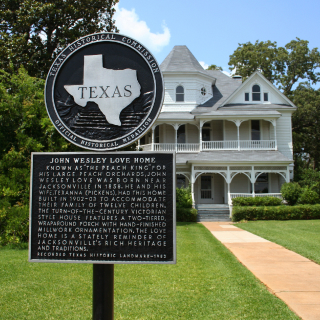 Historic Victorian Home of John Wesley Love: Cheap car insurance in Jacksonville, Texas, the Tomato Capital of the World.