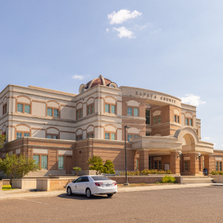 Zapata County Courthouse on a sunny day. – Zapata, cheap car insurance in Texas.