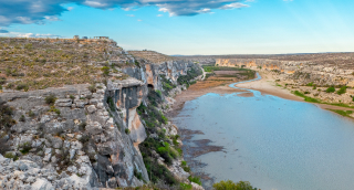 An overlook of the Pecos River: Cheap car insurance in Pecos, Texas.