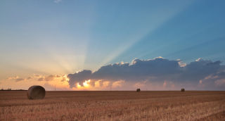 Sunset on the West Texas plains.