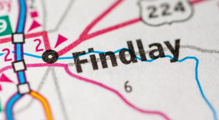 Findlay Ohio on map