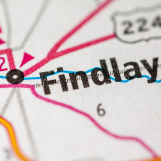 Findlay Ohio on map