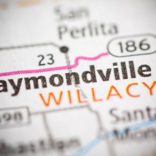 Map of Raymondville, TX: cheap car insurance in Texas.