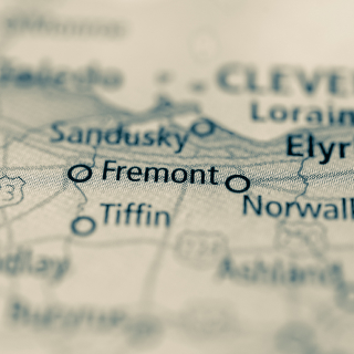 Fremont, Ohio map.