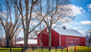 Red barn in Jackson Township.