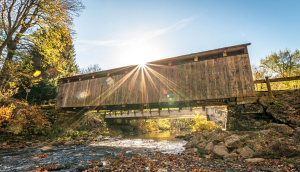 Teegarden-Centennial Covered Bridge over Little Beaver Creek in Columbiana County – cheap car insurance in Salem, Ohio.