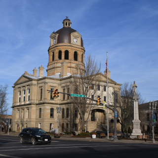 Tuscarawas County Courthouse in New Philadelphia Ohio - cheap car insurance in Ohio.